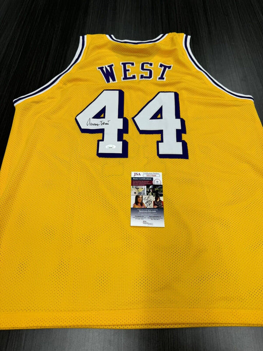 Jerry West Signed Los Angeles Lakers Custom Jersey JSA COA