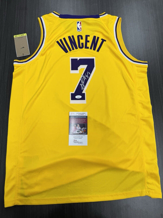 Gabe Vincent Signed Los Angeles Lakers Jersey JSA COA