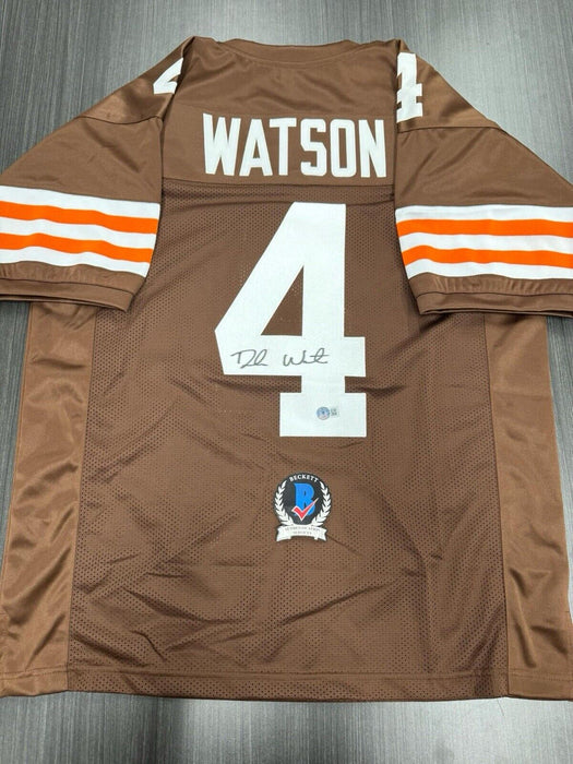 Deshaun Watson Signed Cleveland Browns Custom Jersey Beckett COA