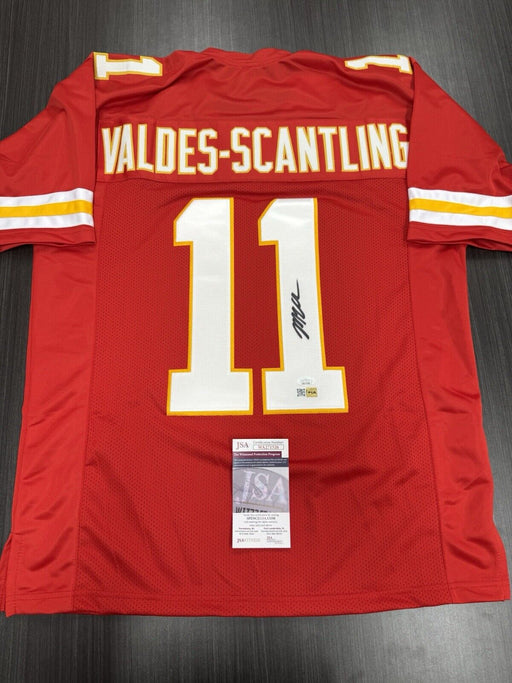 Marquez Valdes Scantling Signed Kansas City Chiefs Custom Jersey JSA COA