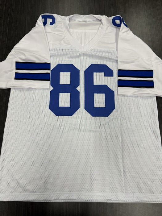 Luke Schoonmaker Signed Dallas Cowboys Custom Jersey Beckett COA