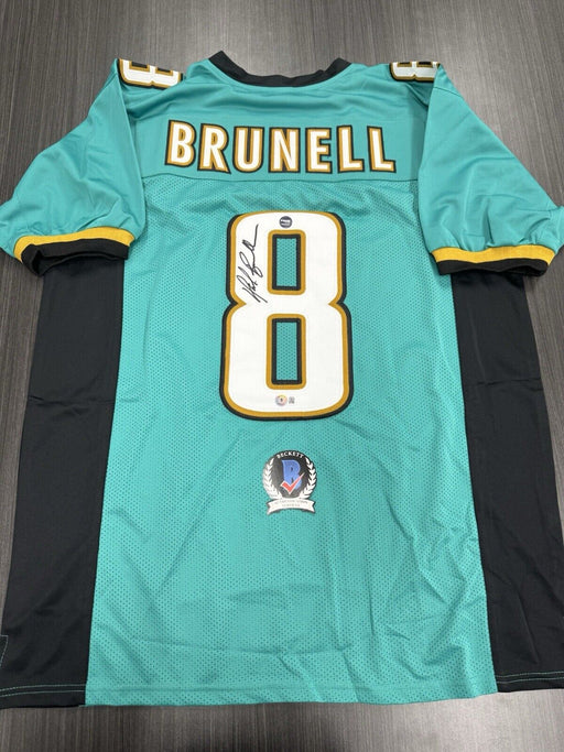 Mark Brunell Signed Jacksonville Jaguars Custom Jersey Beckett COA