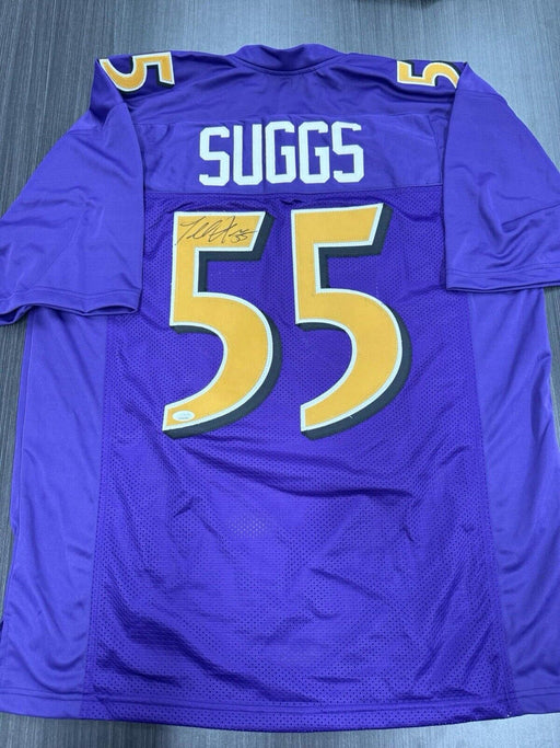 Terrell Suggs Signed Baltimore Ravens Custom Jersey JSA COA