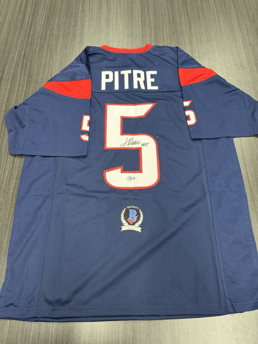 Jalen Pitre Signed Houston Texans Custom Jersey Beckett COA