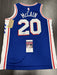 Jared McCain Signed Philadelphia 76ers Jersey JSA COA