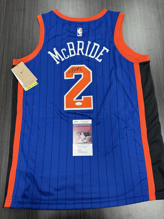 Miles McBride Signed New York Knicks Jersey JSA COA