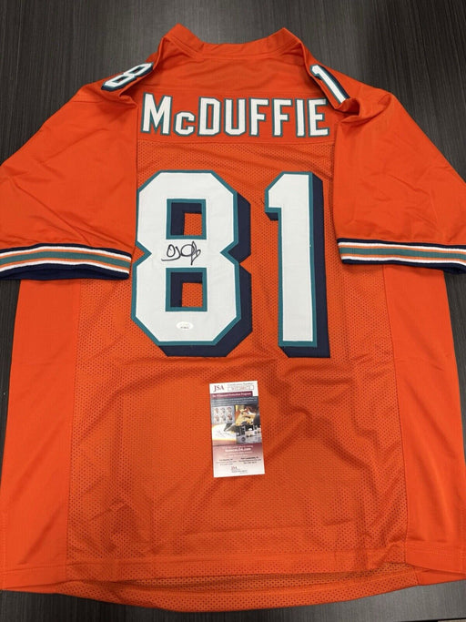 OJ McDuffie Signed Miami Dolphins Custom Jersey JSA COA