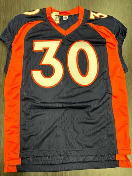 Terrell Davis Signed Denver Broncos Custom Jersey RADTKE COA