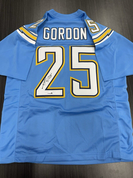 Melvin Gordon Signed San Diego Chargers Custom Jersey COA
