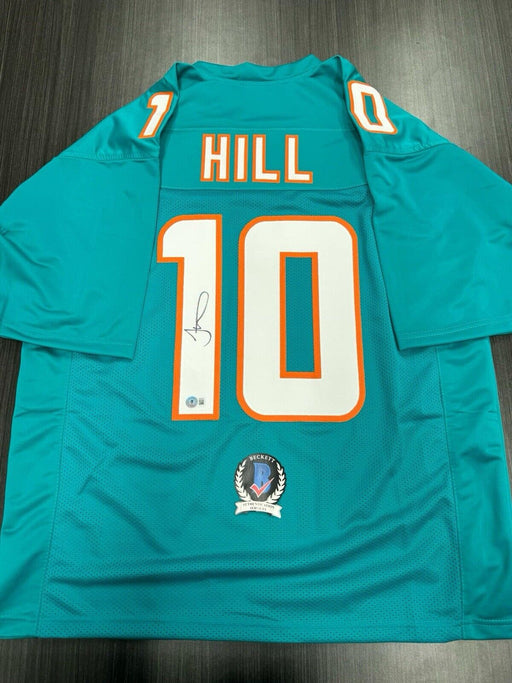 Tyreek Hill Signed Miami Dolphins Custom Jersey Beckett COA