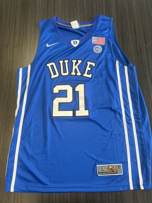 Amile Jefferson Signed Duke Blue Devils Jersey JSA COA