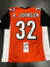 Rudi Johnson Signed Cincinnati Bengals Custom Jersey JSA COA