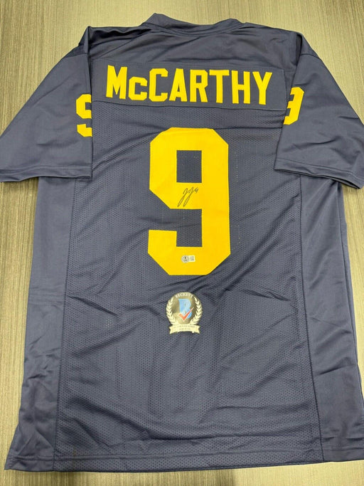 JJ McCarthy Signed Michigan Wolverines Custom Jersey Beckett COA