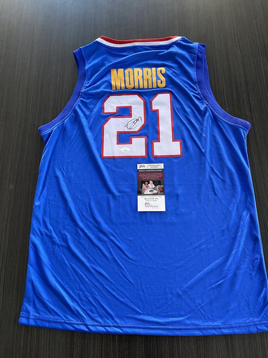 Markieff Morris Signed Kansas Jayhawks Jersey JSA COA