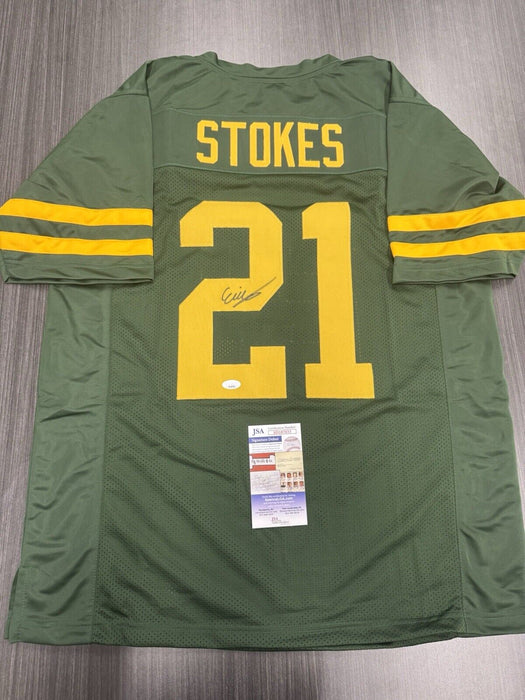 Eric Stokes Signed Green Bay Packers Custom Jersey JSA COA