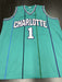 Muggsy Bogues Signed Charlotte Hornets Custom Jersey Beckett COA