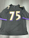 Jonathan Ogden Signed Baltimore Ravens Custom Jersey JSA COA