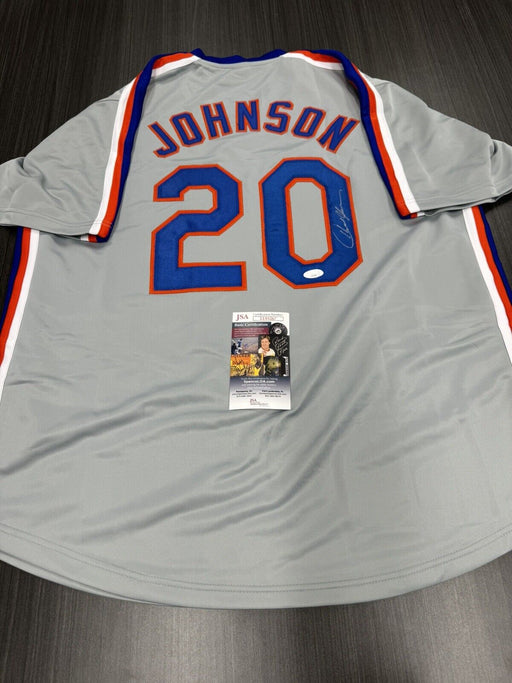 Howard Johnson Signed New York Mets Custom Jersey JSA COA