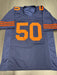 Mike singletary Signed Chicago Bears Custom Jersey JSA COA