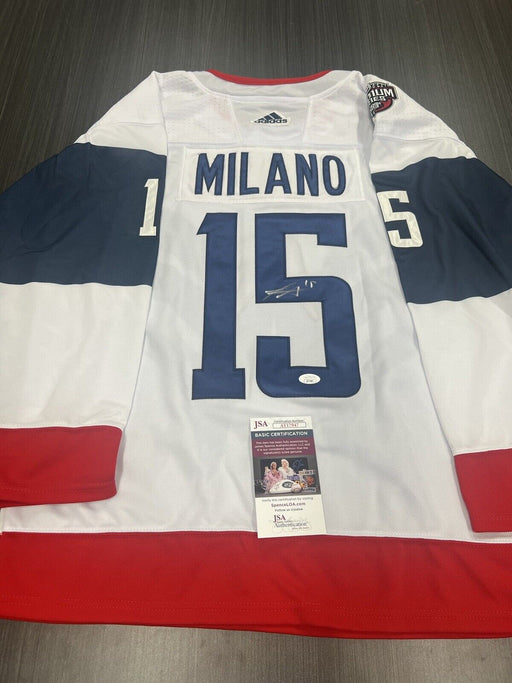 Sonny Milano Signed Washington Capitals Jersey JSA COA