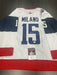 Sonny Milano Signed Washington Capitals Jersey JSA COA