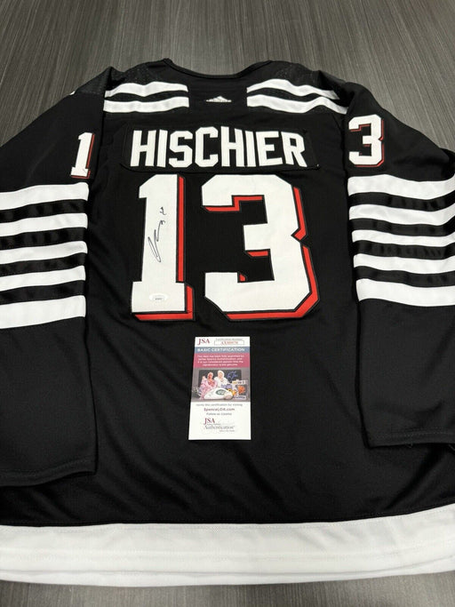 Nico Hischier Signed New Jersey Devils Jersey JSA COA