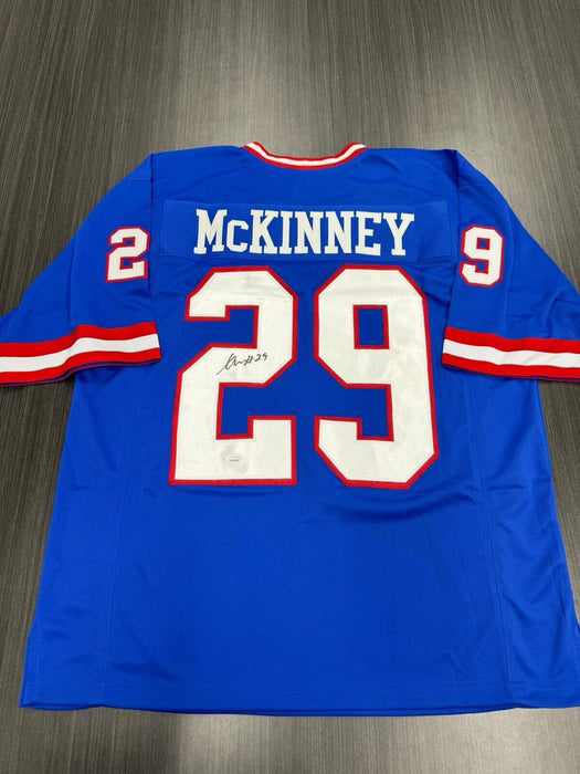 Xavier McKinney Signed New York Giants Custom Jersey JSA COA