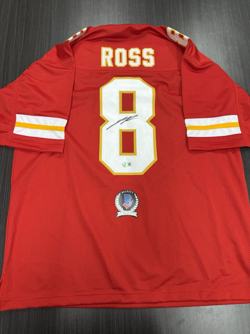 Justyn Ross Signed Kansas City Chiefs Custom Jersey Beckett COA