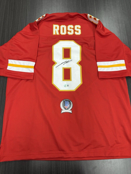 Justyn Ross Signed Kansas City Chiefs Custom Jersey Beckett COA