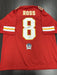 Justyn Ross Signed Kansas City Chiefs Custom Jersey Beckett COA