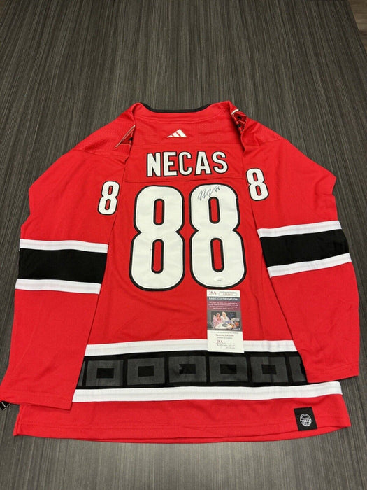 Martin Necas Signed Carolina Hurricanes Jersey JSA COA