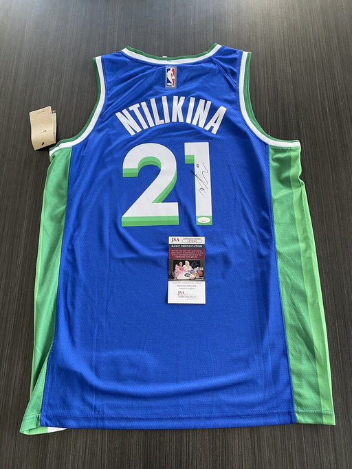 Frank Ntilikina Signed Dallas Mavericks Jersey JSA COA