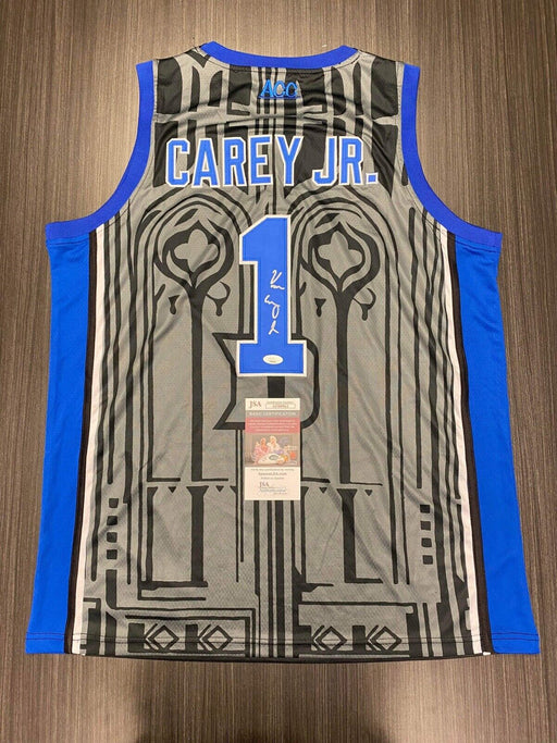 Vernon Carey Jr. Signed Duke Blue Devils Jersey JSA COA