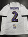 Nate Wiggins Signed Baltimore Ravens Custom Jersey JSA COA