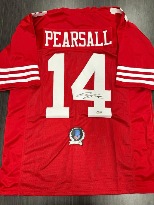 Ricky Pearsall Signed San Francisco 49ers Custom Jersey Beckett COA