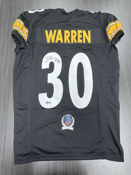 Jaylen Warren Signed Pittsburgh Steelers Custom Jersey Beckett COA