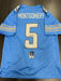 David Montgomery Signed Detroit Lions Custom Jersey Beckett COA