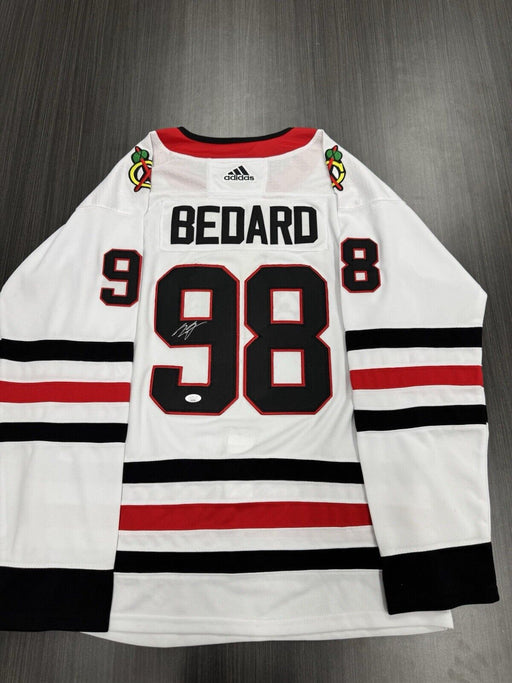 Connor Bedard Signed Chicago Blackhawks Jersey JSA LOA COA