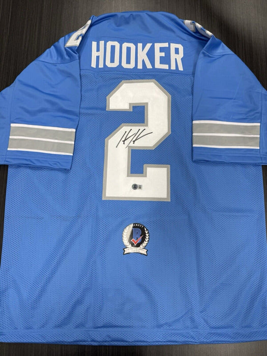 Hendon Hooker Signed Detroit Lions Custom Jersey Beckett COA