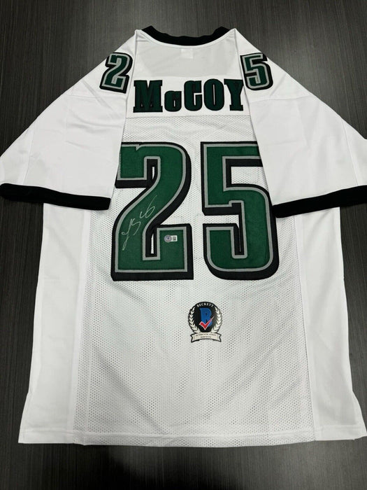 LeSean McCoy Signed Philadelphia Eagles Custom Jersey Beckett COA