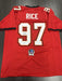 Simeon Rice Signed Tampa Bay Buccaneers Custom Jersey Beckett COA