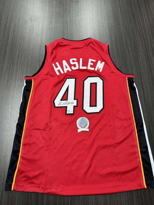 Udonis Haslem Signed Miami Heat Jersey Beckett COA