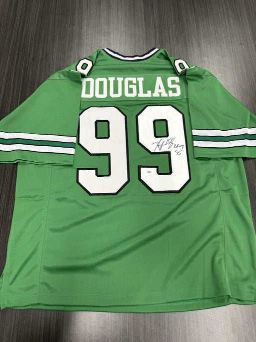 Hugh Douglas Signed New York Jets Custom Jersey COA