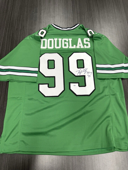 Hugh Douglas Signed New York Jets Custom Jersey COA