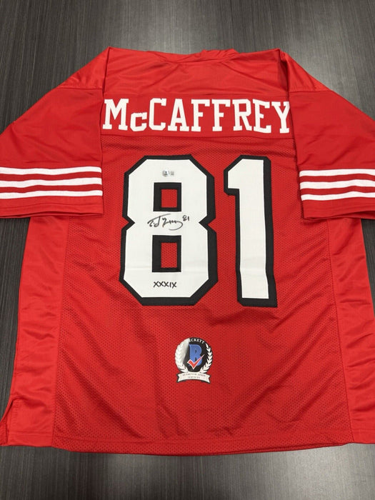 Ed McCaffrey Signed San Francisco 49ers Custom Jersey Beckett COA