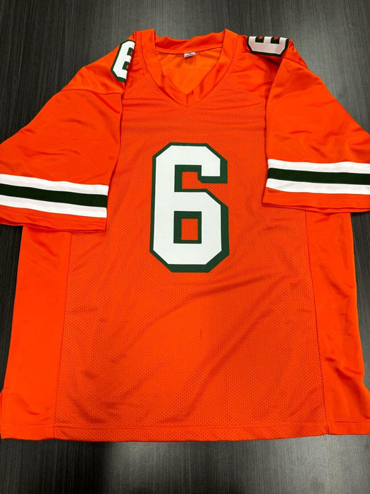 Santana Moss Signed Miami Hurricanes Custom Jersey JSA COA