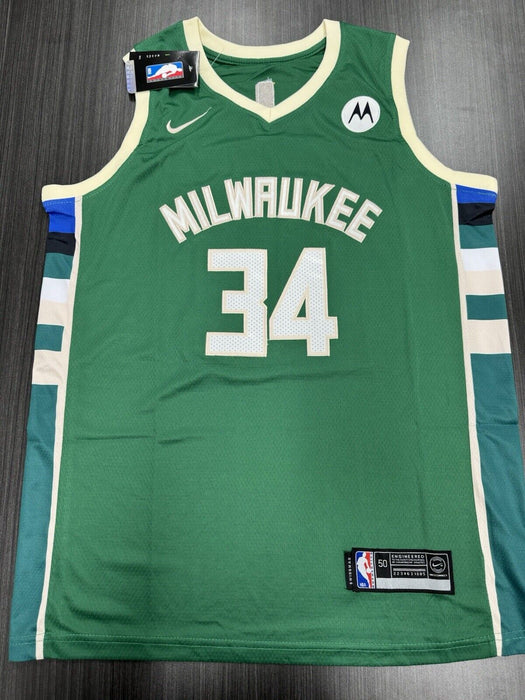 Giannis Antetokounmpo Signed Milwaukeee Bucks Jersey JSA COA