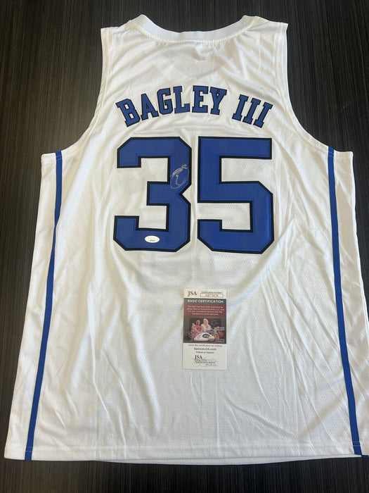 Marvin Bagley Signed Duke Blue Devils Jersey JSA COA