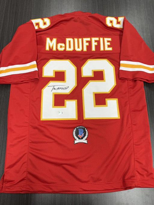 Trent McDuffie Signed Kansas City Chiefs Custom Jersey Beckett COA