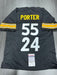 Joey Porter JR/SR dual Signed Pittsburgh Steelers Custom Jersey JSA COA